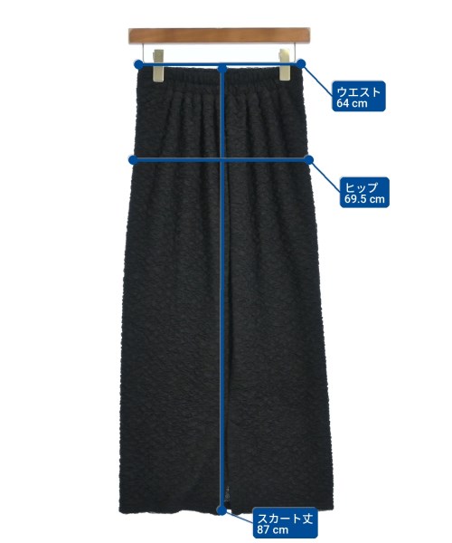 #Newans（ハッシュニュアンス）ロング・マキシ丈スカート 黒 サイズ:1(S位) レディース/2200702385049