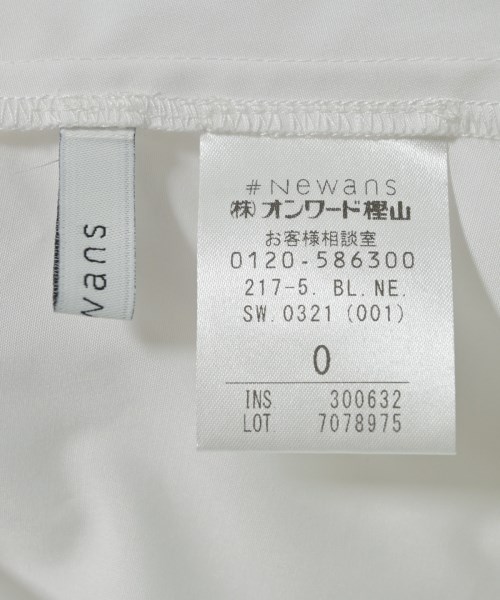 #Newans（ハッシュニュアンス）ブラウス 白 サイズ:0(XS位) レディース/2200730012115