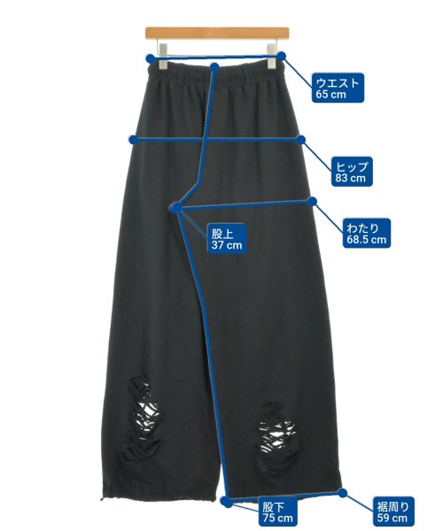 .KOM（ドットコム）スウェットパンツ 黒 サイズ:-(M位) レディース/2200695147365