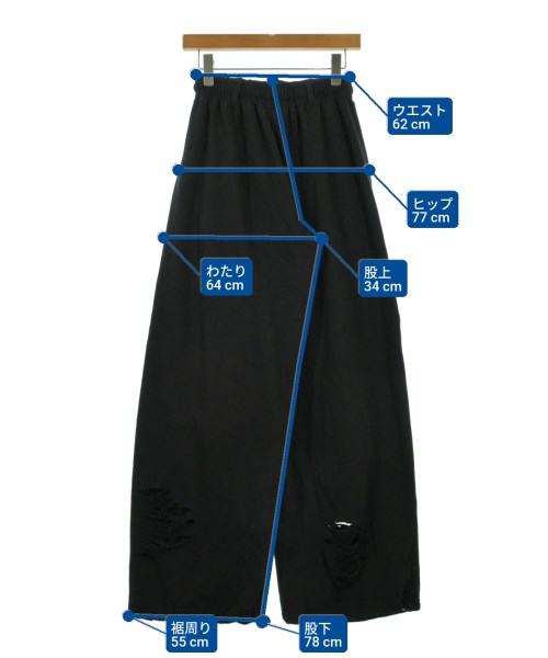 .KOM（ドットコム）スウェットパンツ 黒 サイズ:-(XS位) メンズ/2200679877080