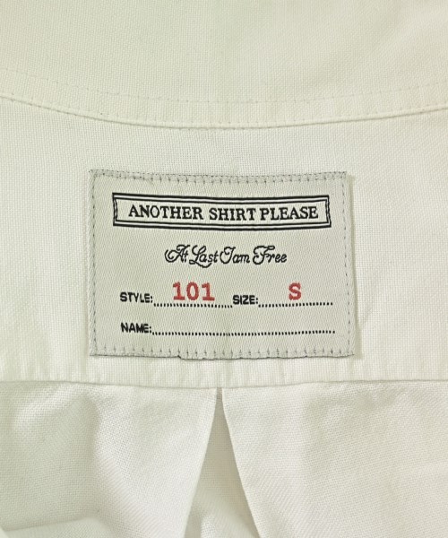 ANOTHER SHIRT PLEASE（アナザーシャツプリーズ）カジュアルシャツ 白 サイズ:S メンズ/2200690902020