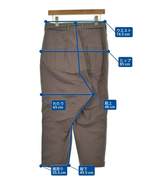 APOCRYPHA（アポクリファ）クロップドパンツ ピンク サイズ:2(M位) メンズ/2200648081166