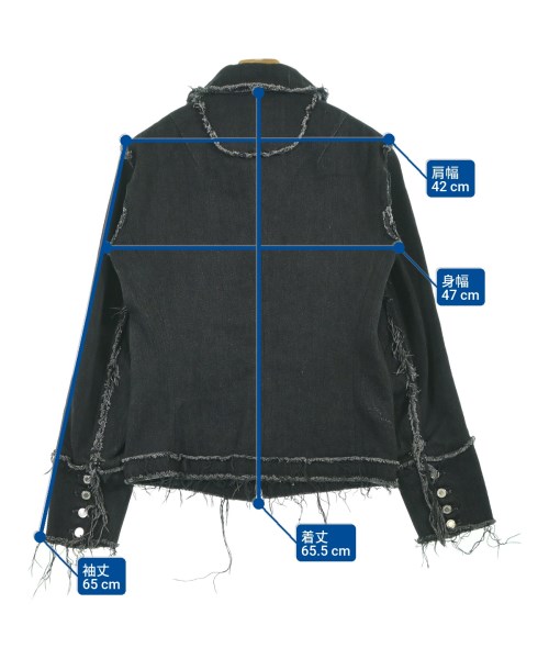 APOCRYPHA（アポクリファ）デニムジャケット 黒 サイズ:1(S位) メンズ/2200649574049