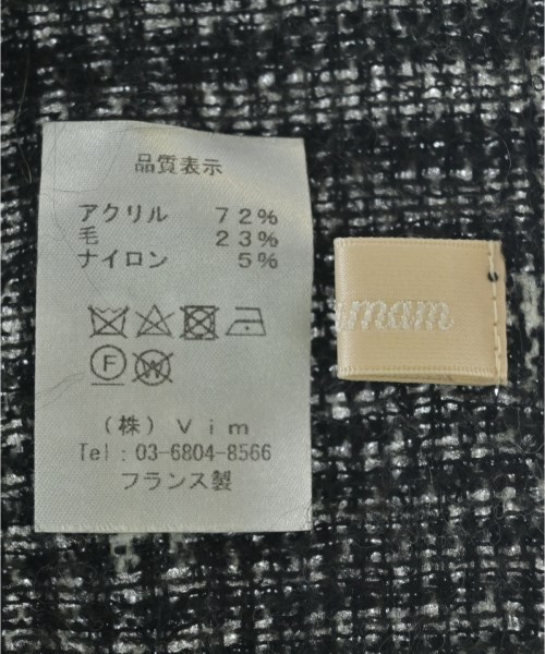 Biju mam（ビジュマム）マフラー 黒 サイズ:- レディース/2200715994061