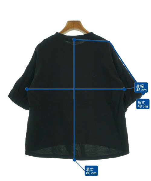 Du noir（ドゥノワール）Tシャツ・カットソー 黒 サイズ:F レディース/2200632573158