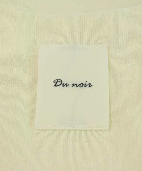 Du noir（ドゥノワール）ニット・セーター 白 サイズ:F レディース/2200608753119