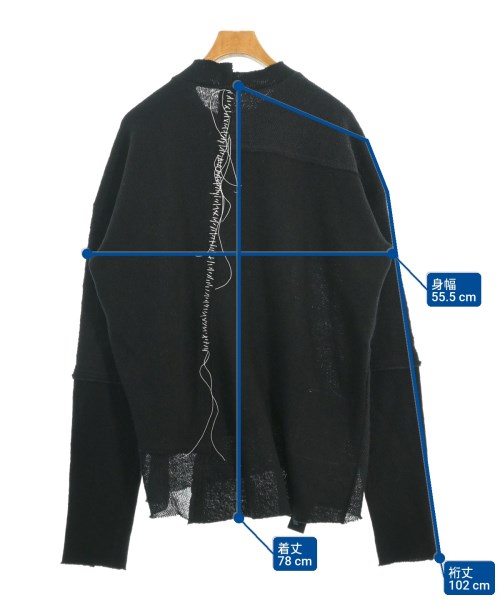 DUELLUM（デュエラム）カーディガン 黒 サイズ:3(L位) メンズ/2200669257045