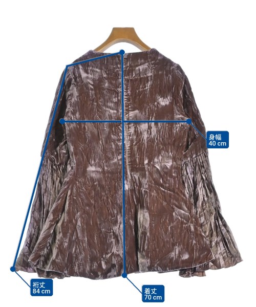 io couture（イオクチュール）カジュアルシャツ 茶 サイズ:40(M位) レディース/2200631160304