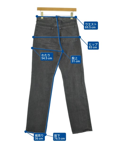 LE' WORKWARE'（ル ワークウェア）デニムパンツ グレー サイズ:26(M位) レディース/2200673800077