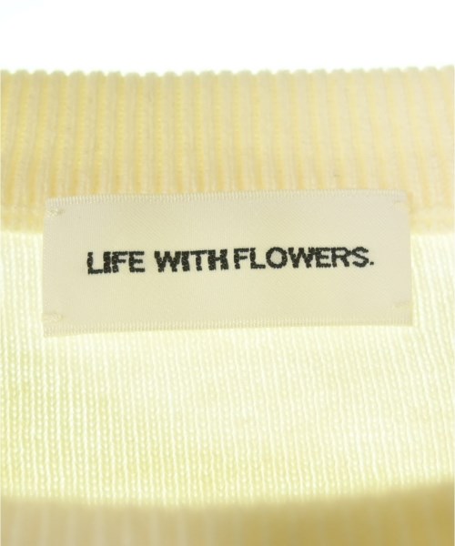 LIFE WITH FLOWERS（ライフウィズフラワーズ）ニット・セーター 白 サイズ:1(S位) レディース/2200713200119
