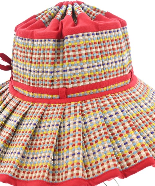 Lorna Murray（ローナマーレイ）ストローハット 赤 サイズ:- レディース/2200667337077