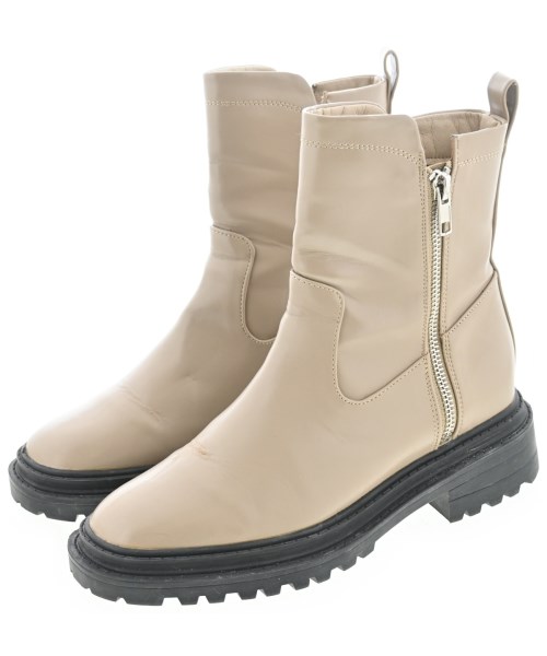 Mazell by BARNYARDSTORM(マゼルバイバンヤードストーム)ブーツ ベージュ サイズ:22.5cm/2200674438064