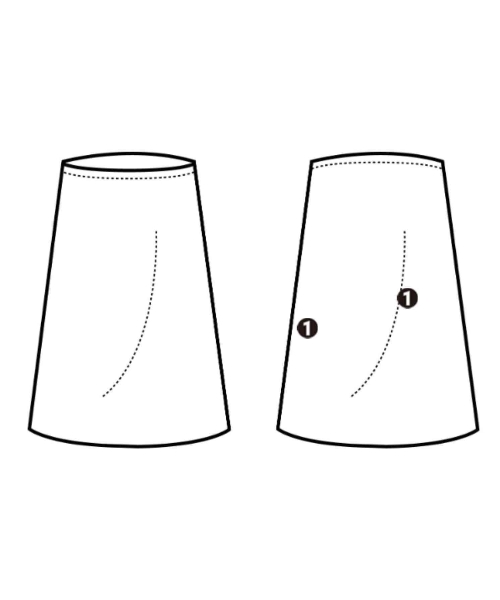 mline（エムライン）ロング・マキシ丈スカート 白 サイズ:2(M位) レディース/2200678689226