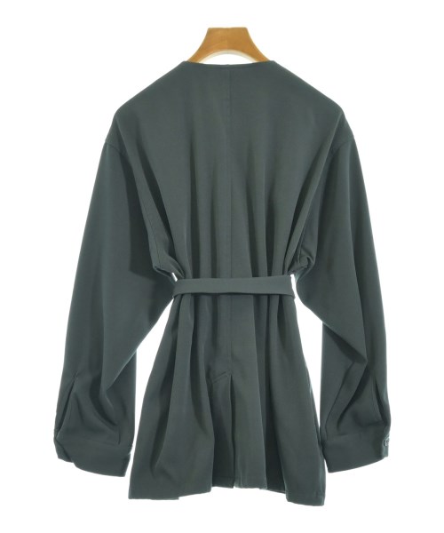 mline（エムライン）ノーカラージャケット 緑 サイズ:F レディース/2200665947087