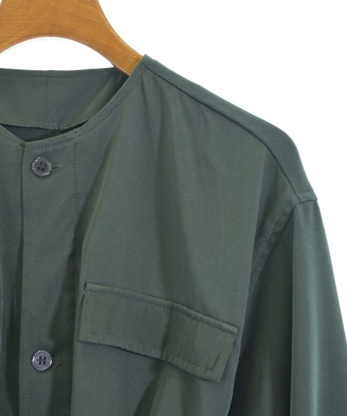 mline（エムライン）ノーカラージャケット 緑 サイズ:F レディース/2200665947087