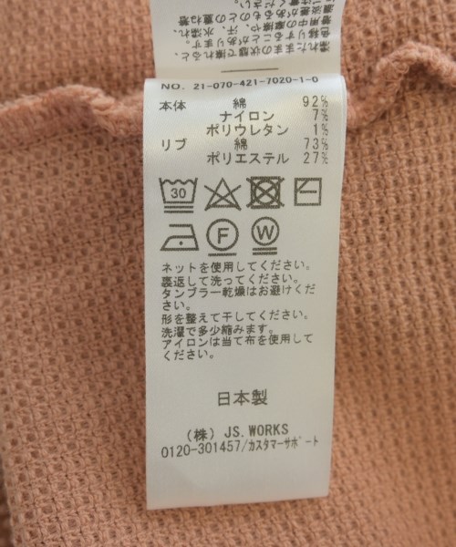 Oriens JOURNAL STANDARD（オリエンジャーナルスタンダード）Tシャツ・カットソー ピンク サイズ:F レディース/2200711279018