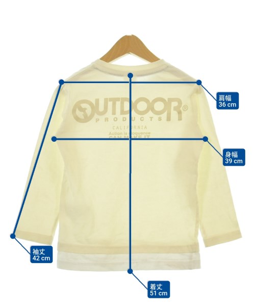 OUTDOOR products（アウトドアプロダクツ）Tシャツ・カットソー 白 サイズ:130(9T-10T) キッズ/2200626324032