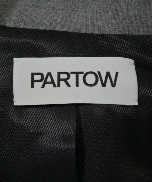 PARTOW（パートウ）テーラードジャケット グレー サイズ:0(XS位) レディース/2200631700012