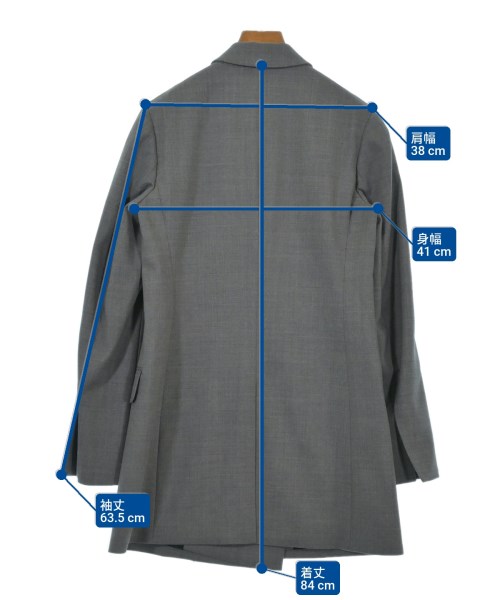 PARTOW（パートウ）テーラードジャケット グレー サイズ:0(XS位) レディース/2200631700012