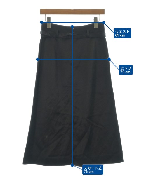 PARTOW（パートウ）ロング・マキシ丈スカート 黒 サイズ:0(XS位) レディース/2200666733023