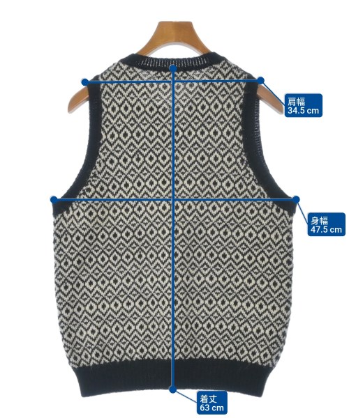 Raffa Molina（ラッファモリーナ）ベスト 白 サイズ:L メンズ/2200622943091
