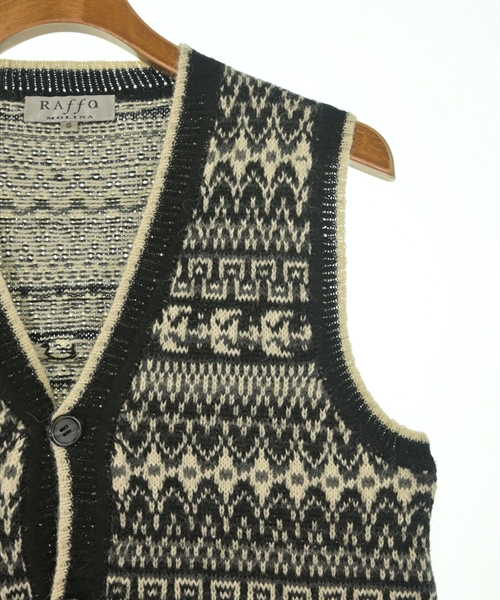 Raffa Molina（ラッファモリーナ）ベスト 黒 サイズ:S メンズ/2200638768060