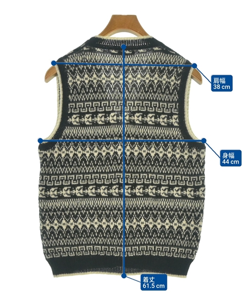 Raffa Molina（ラッファモリーナ）ベスト 黒 サイズ:S メンズ/2200638768060