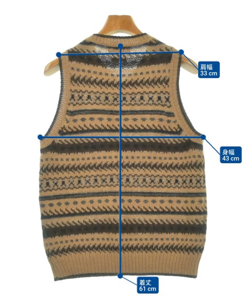 Raffa Molina（ラッファモリーナ）ベスト ベージュ サイズ:M メンズ/2200611873064