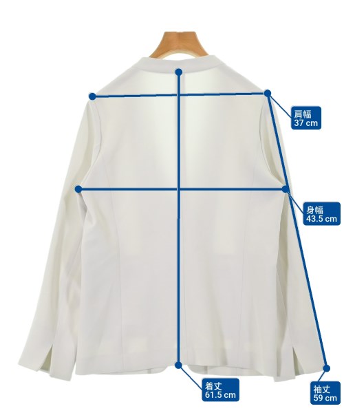 SOEJU（ソージュ）ノーカラージャケット 白 サイズ:M レディース/2200634235054
