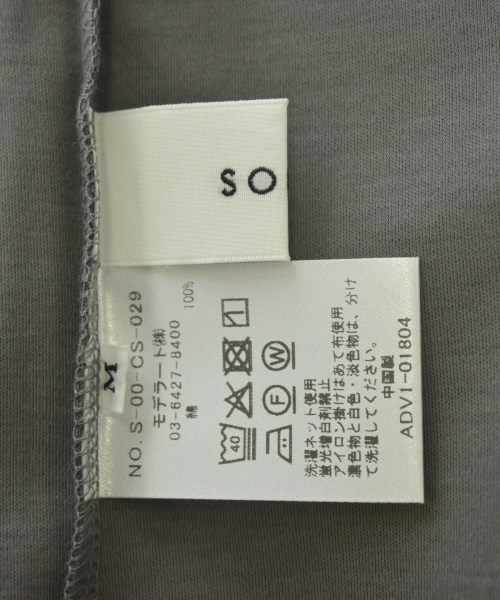 SOEJU（ソージュ）Tシャツ・カットソー グレー サイズ:M レディース/2200617985020
