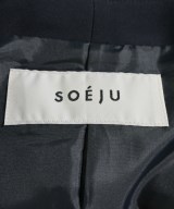 SOEJU（ソージュ）ノーカラージャケット 紺 サイズ:S レディース/2200608368030