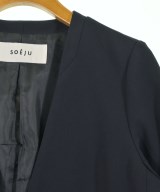 SOEJU（ソージュ）ノーカラージャケット 紺 サイズ:S レディース/2200608368030