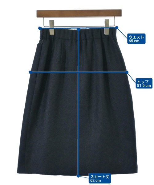 SOEJU（ソージュ）ひざ丈スカート 紺 サイズ:M レディース/2200642332011