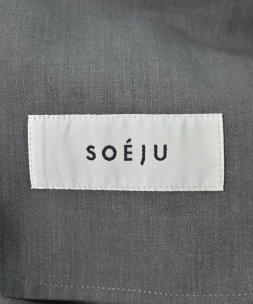 SOEJU（ソージュ）ノーカラージャケット グレー サイズ:S レディース/2200703117113