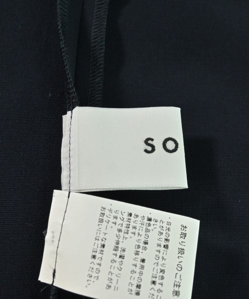 SOEJU（ソージュ）ノーカラージャケット 紺 サイズ:S レディース/2200703117304