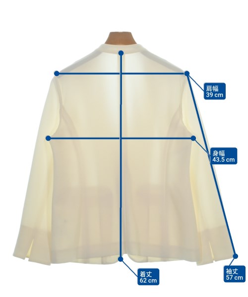 SOEJU（ソージュ）ノーカラージャケット 白 サイズ:S レディース/2200663891016