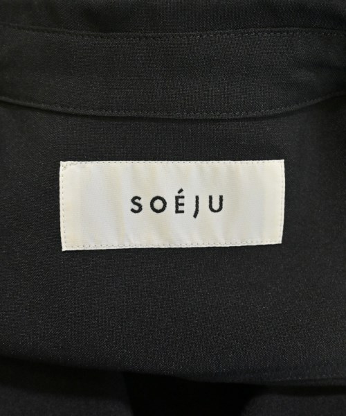 SOEJU（ソージュ）シャツワンピース 黒 サイズ:XS レディース/2200669158014