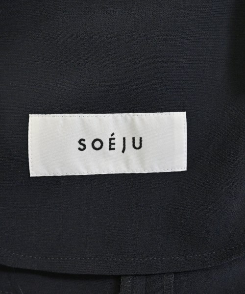 SOEJU（ソージュ）ノーカラージャケット 紺 サイズ:S レディース/2200668142069