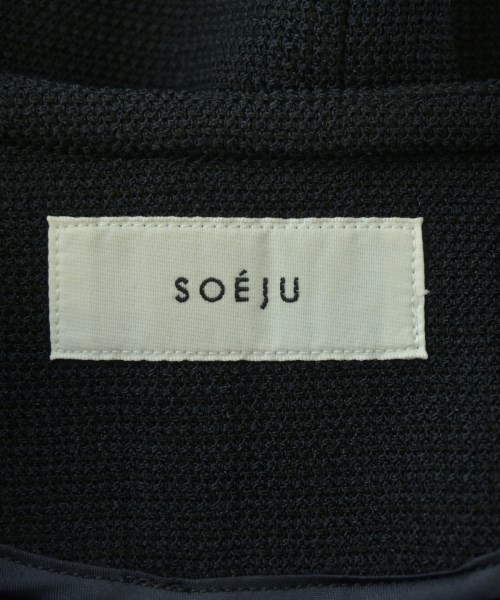 SOEJU（ソージュ）ノーカラージャケット 紺 サイズ:M レディース/2200722838136
