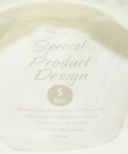 SPECIAL PRODUCT DESIGN（スペシャルプロダクトデザイン）Tシャツ・カットソー 白 サイズ:S メンズ/2200677579061