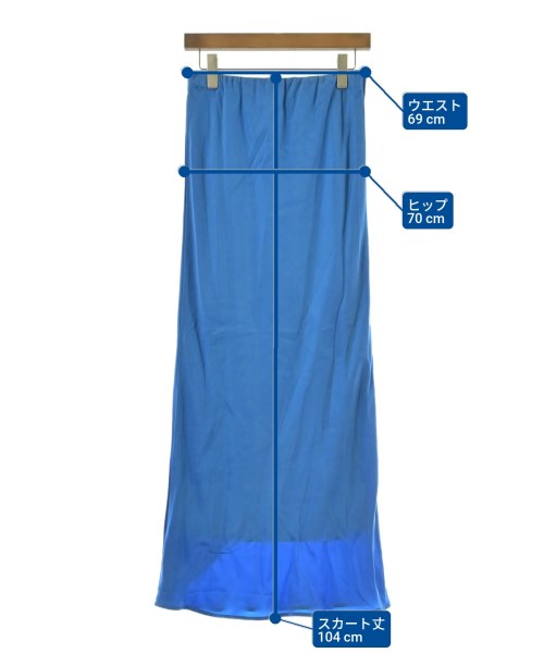 STYLE&EDIT（スタイルアンドエディット）ロング・マキシ丈スカート 青 サイズ:38(M位) レディース/2200622435091
