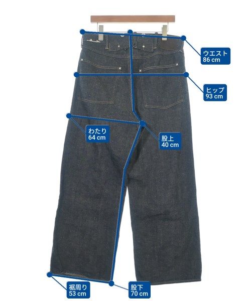 Taiga Takahashi（タイガタカハシ）デニムパンツ 黒 サイズ:34(XL位) メンズ/2200673629043