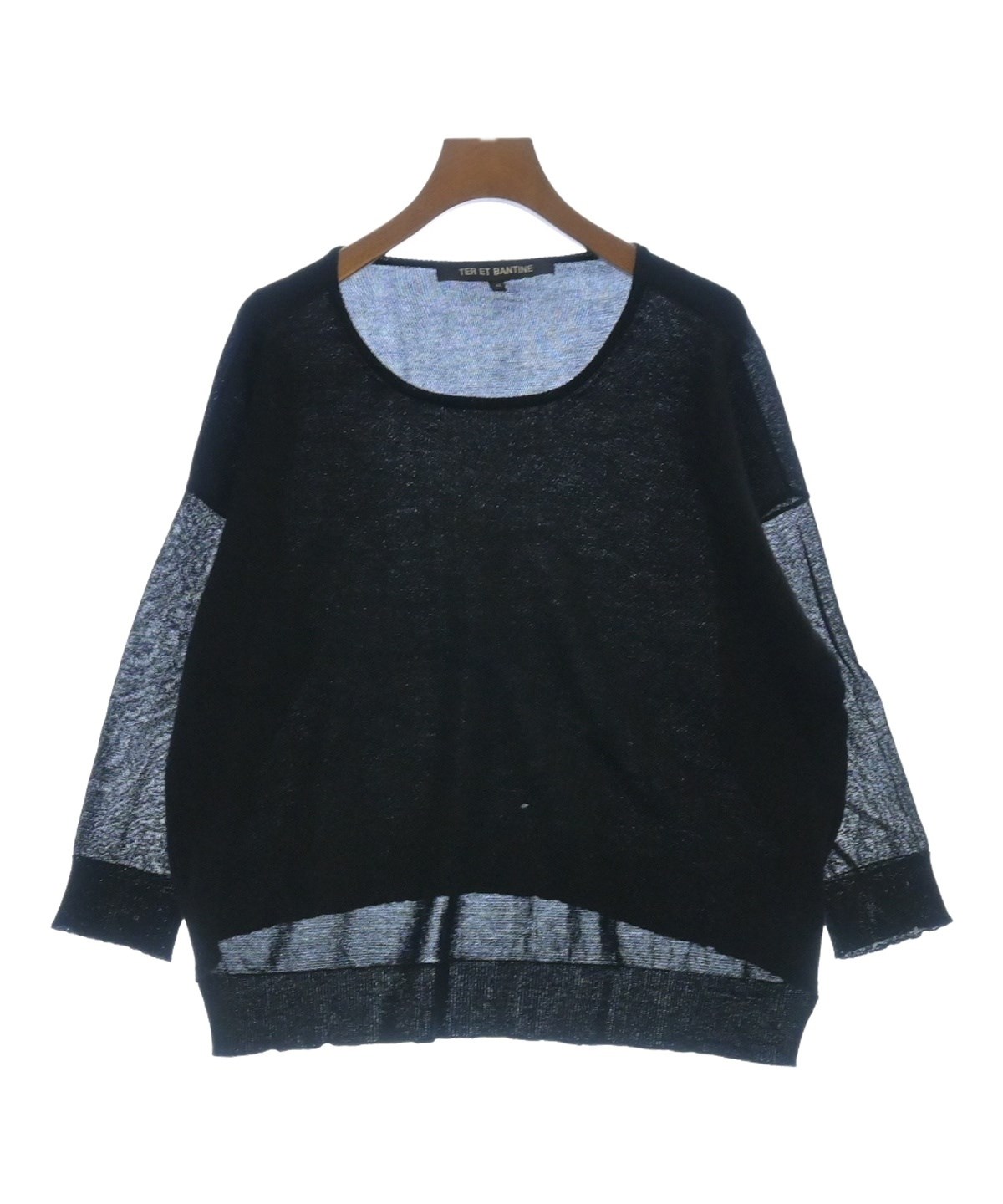 Ter Et Bantine ニット・セーター レディース テルエバンティーヌ 中古　古着 Ter Et Bantine（テルエバンティーヌ）ニット・セーター 黒