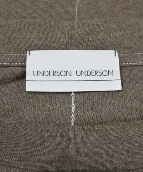 UNDERSON UNDERSON（アンダーソンアンダーソン）Tシャツ・カットソー 茶 サイズ:1(S位) レディース/2200669235012