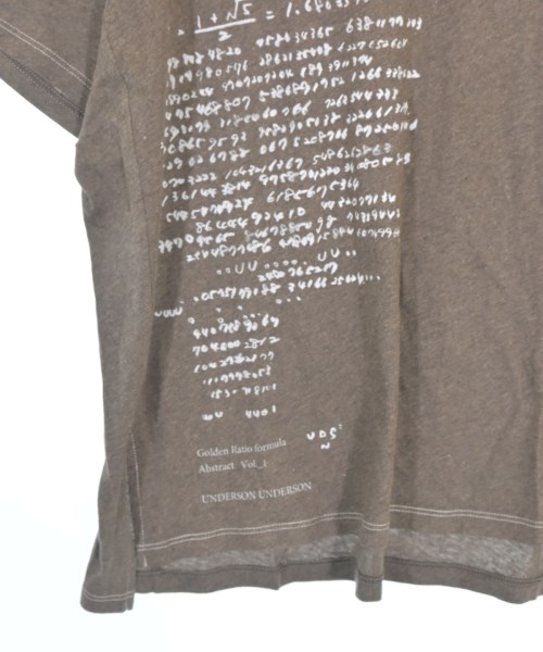 UNDERSON UNDERSON（アンダーソンアンダーソン）Tシャツ・カットソー 茶 サイズ:1(S位) レディース/2200669235012