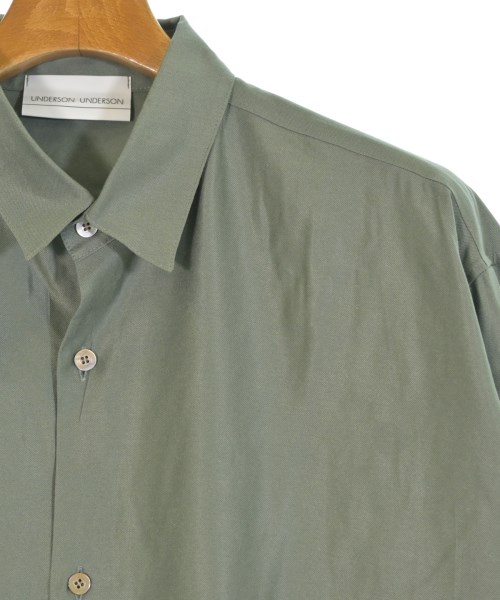 UNDERSON UNDERSON（アンダーソンアンダーソン）カジュアルシャツ カーキ サイズ:2(M位) メンズ/2200641604089