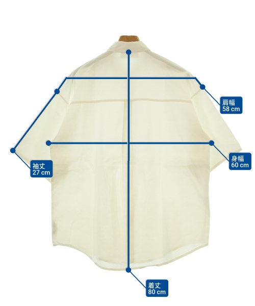 UNDERSON UNDERSON（アンダーソンアンダーソン）カジュアルシャツ 白 サイズ:1(S位) メンズ/2200641617171