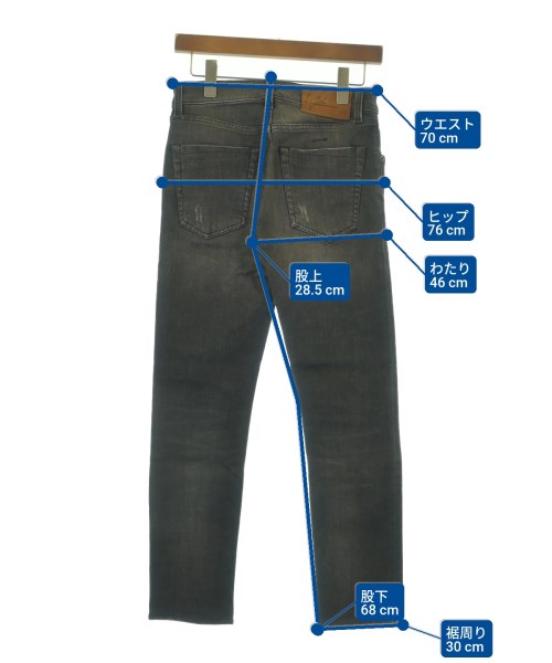 YCHAI（イカイ）デニムパンツ 黒 サイズ:28(S位) メンズ/2200605815094
