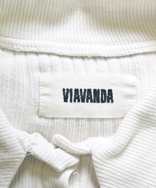 VIAVANDA（ヴィアヴァンダ）ポロシャツ 白 サイズ:F レディース/2200617131076