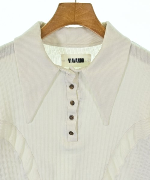 VIAVANDA（ヴィアヴァンダ）ポロシャツ 白 サイズ:F レディース/2200617131076